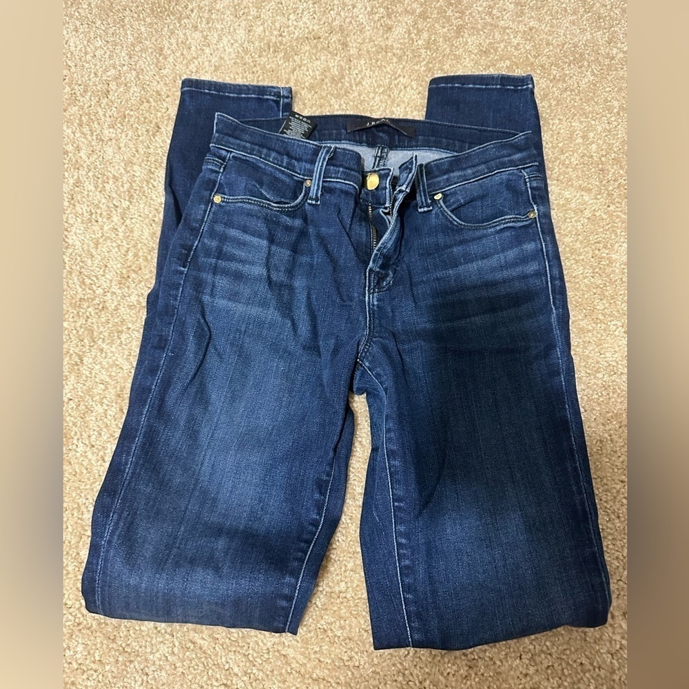 J Brand Womens Super Skinny Fix Leg Jeans Size 25 Dark Wash Stretch